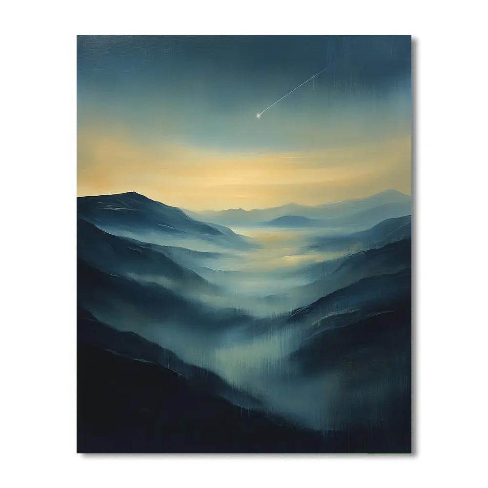 Zhao Mengfu Inspired Timeless Mist And Comet DIY paint by numbers