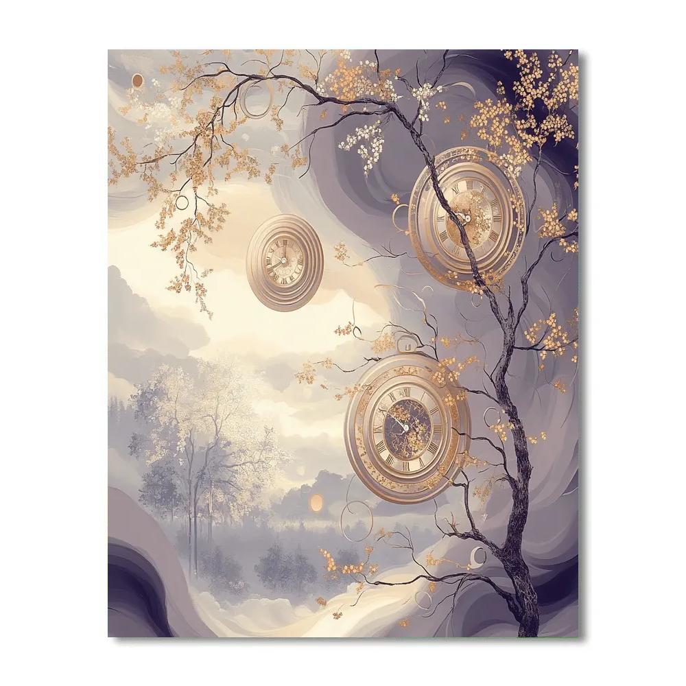 Gustav Klimt Inspired Whispers Of Time Numbered painting kits