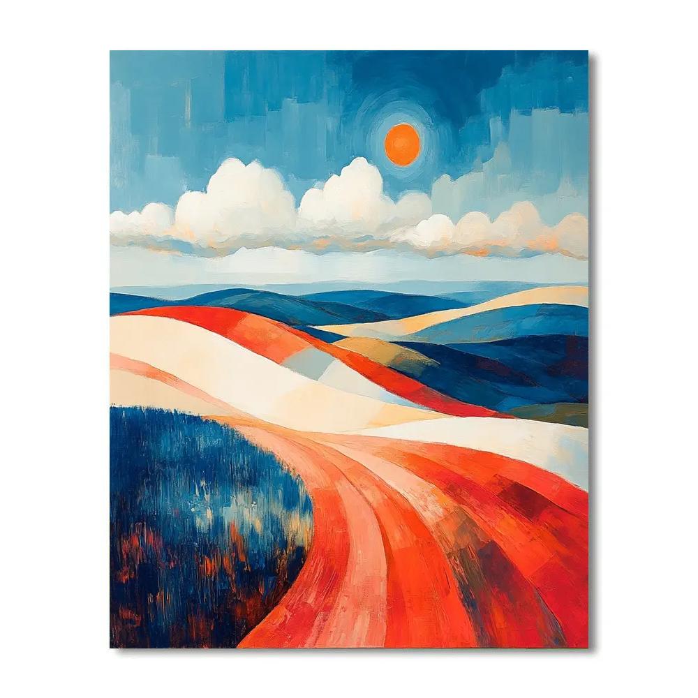Paul Cézanne Inspired Chromatic Fields Paint by numbers kits