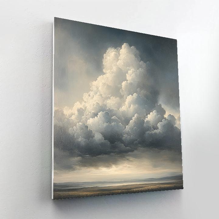 Rembrandt Inspired Twilight Cloudscape Over Farmland Numbered painting kits