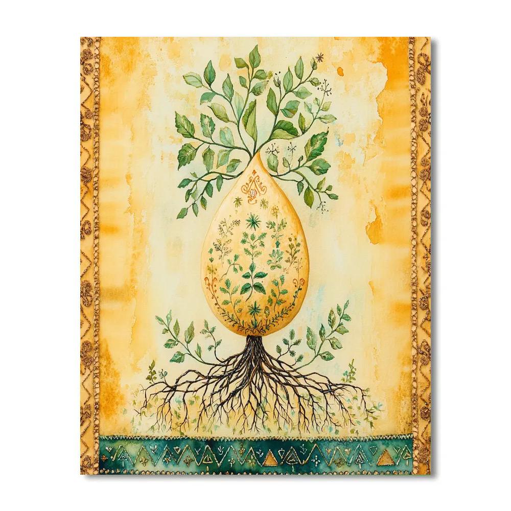 Frida Kahlo Inspired Resilient Seed Numbered painting kits