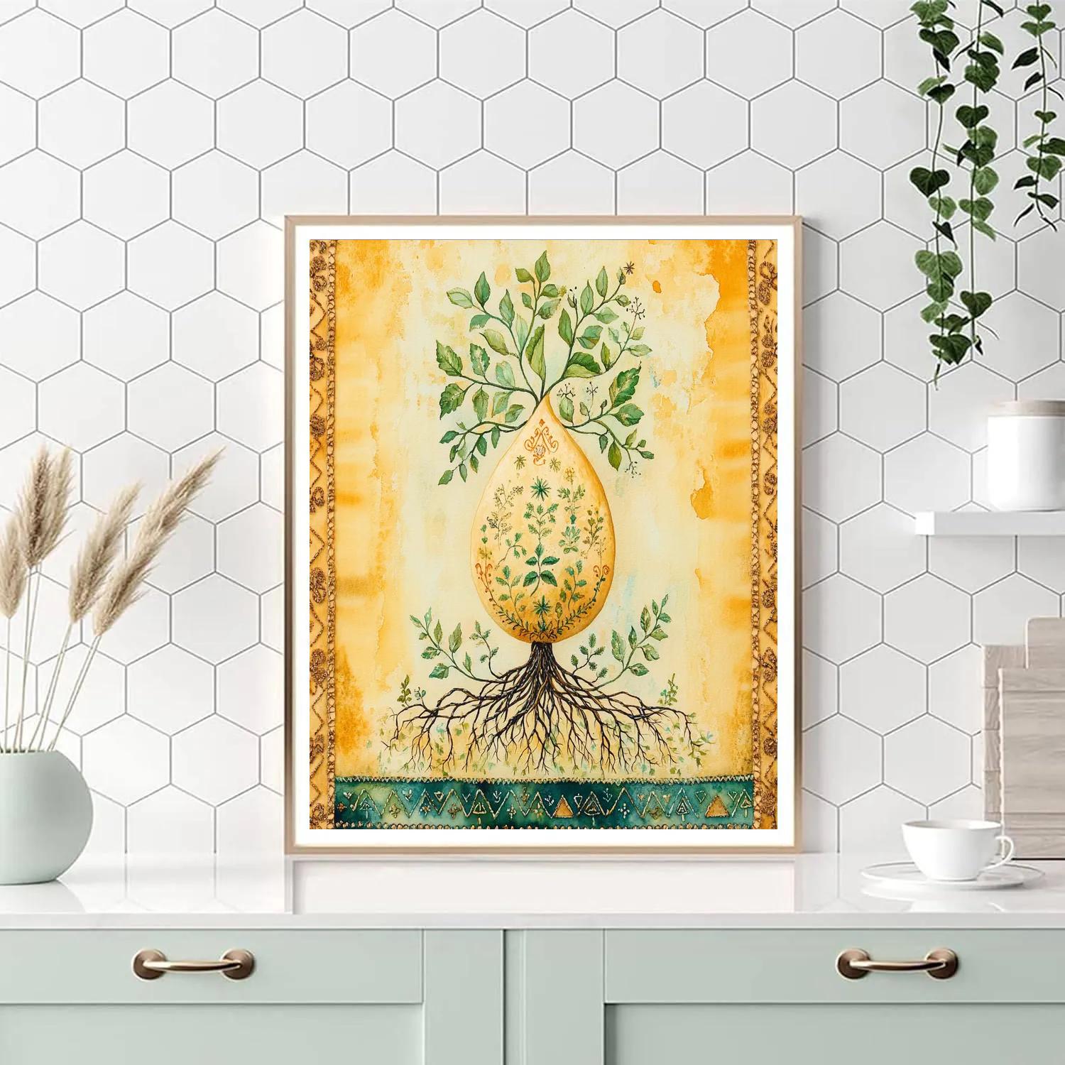 Frida Kahlo Inspired Resilient Seed Numbered painting kits