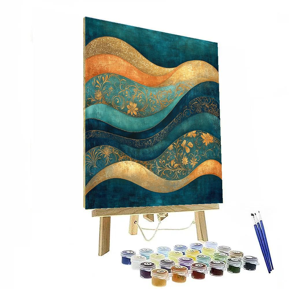 Gustav Klimt Inspired Symphony Of Rivers Paint by numbers kits