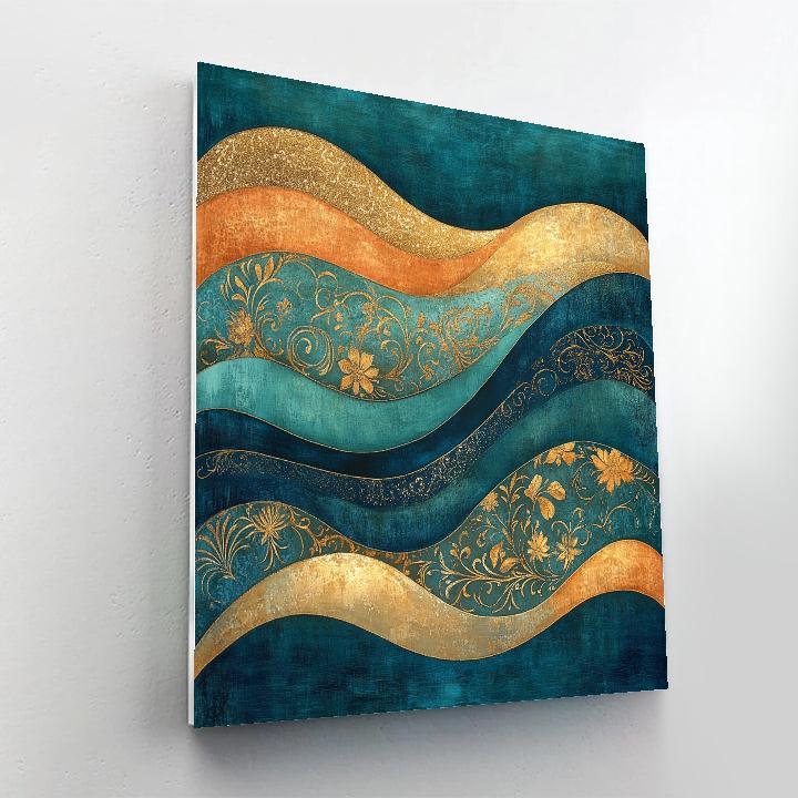 Gustav Klimt Inspired Symphony Of Rivers Paint by numbers kits