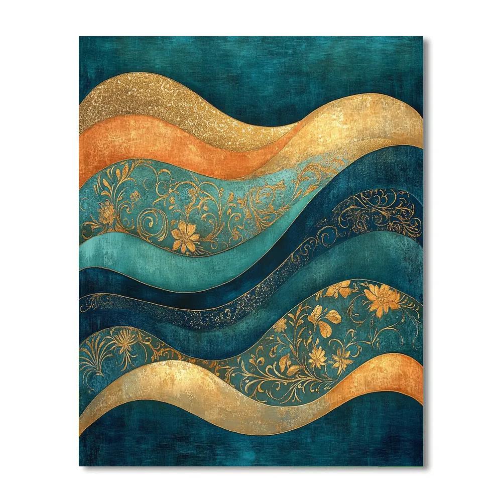 Gustav Klimt Inspired Symphony Of Rivers Paint by numbers kits