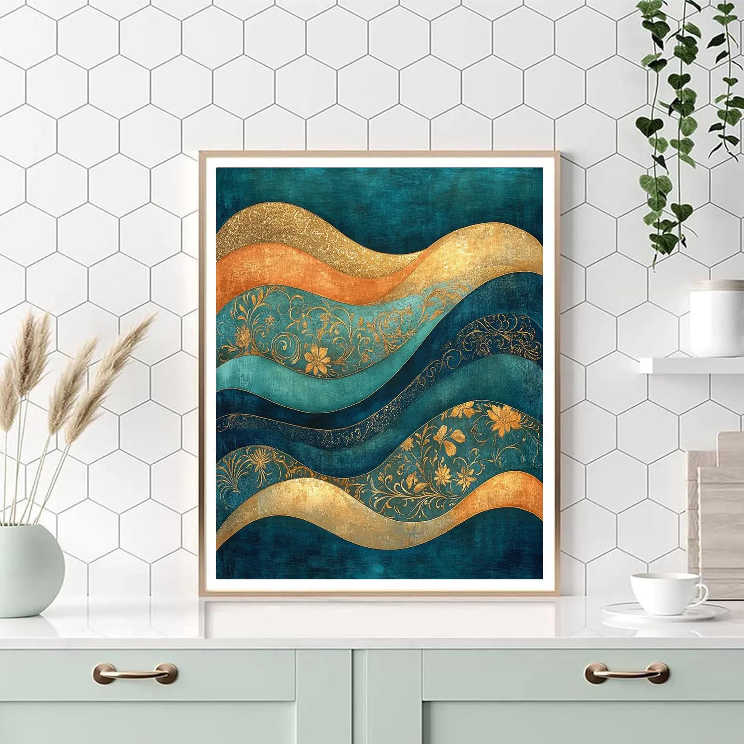 Gustav Klimt Inspired Symphony Of Rivers Paint by numbers kits