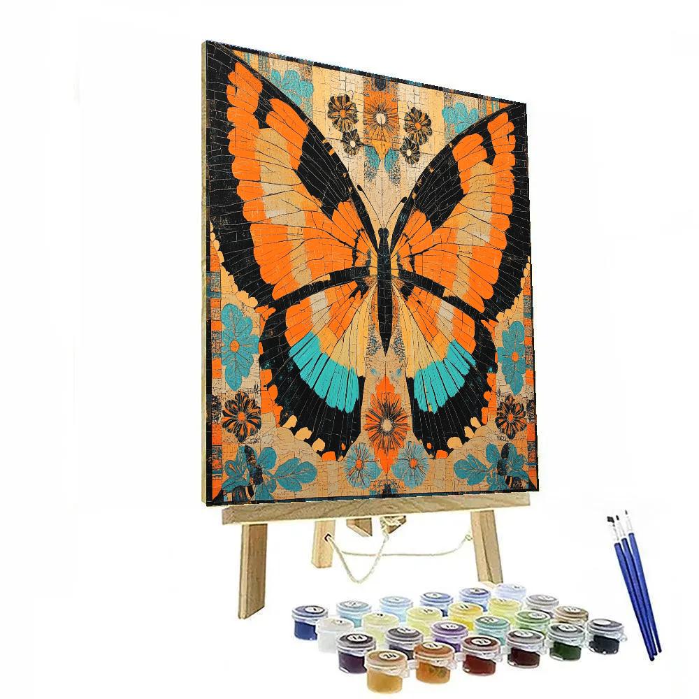 Frida Kahlo Inspired Winged Monarch Lullaby Numbered painting kits