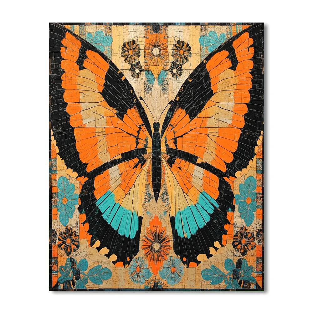 Frida Kahlo Inspired Winged Monarch Lullaby Numbered painting kits