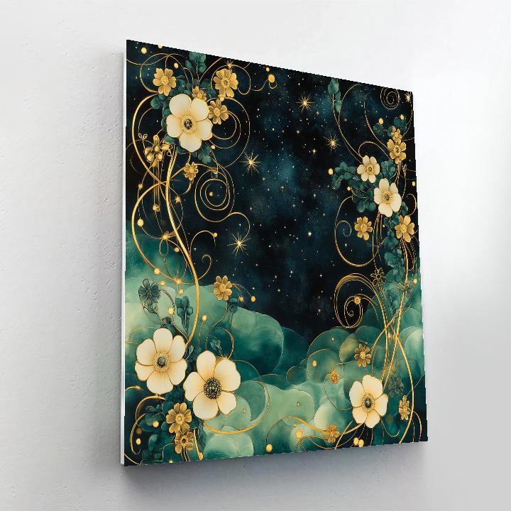 Gustav Klimt Inspired Celestial Garden Of Ornament Paint by numbers kits