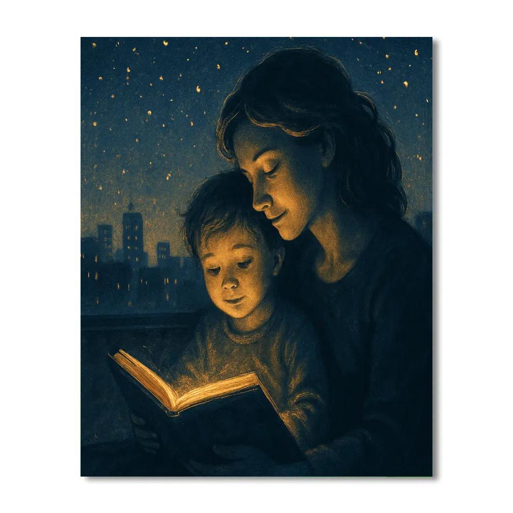 Starlit Storytime Painting by numbers kit