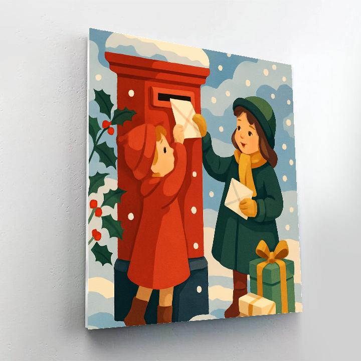 Snowflake Letters paint by numbers