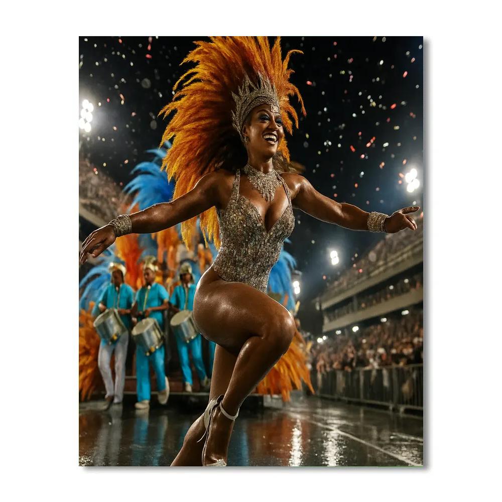 Rio Night Carnival Parade Painting by numbers kit