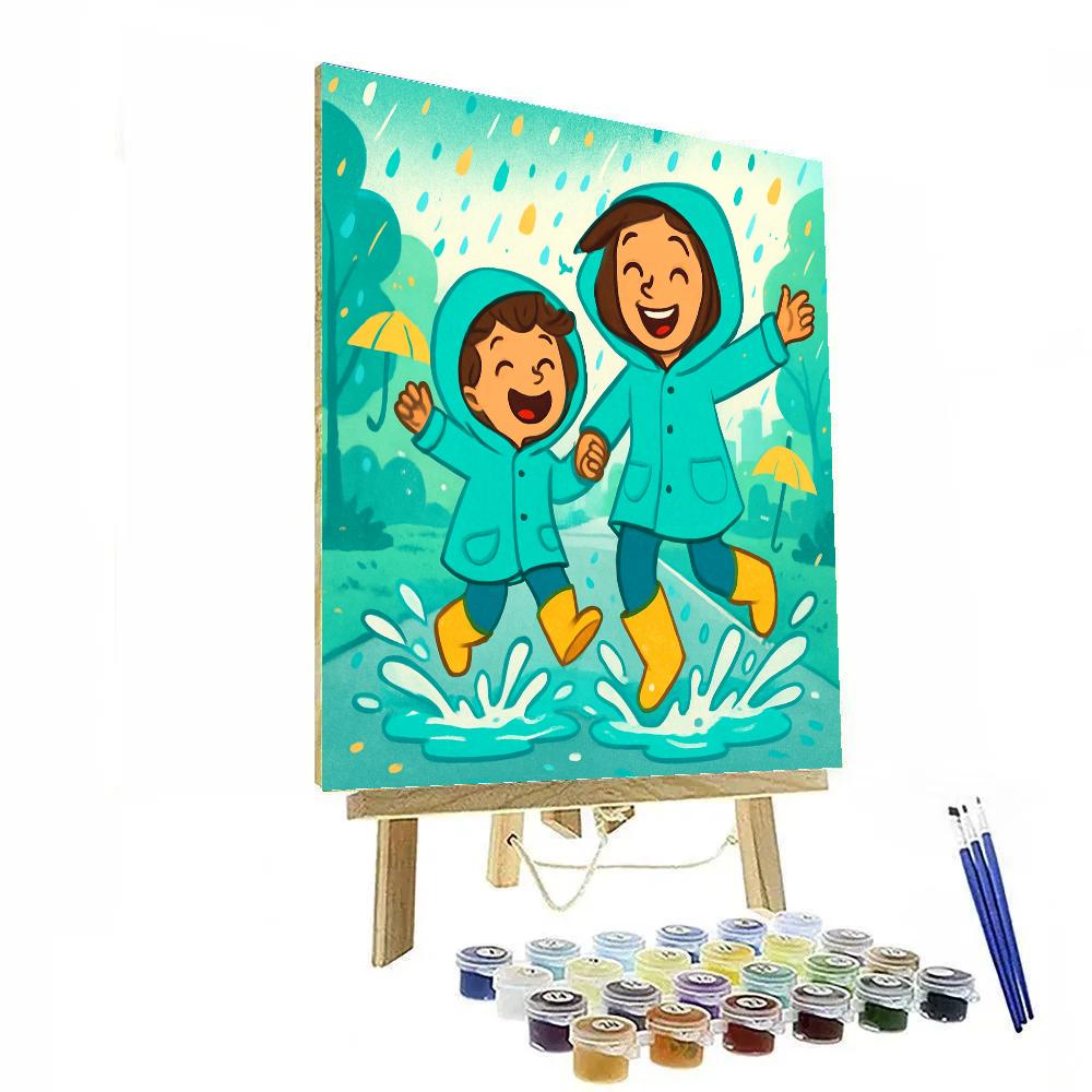 Raincoat Parade paint by number