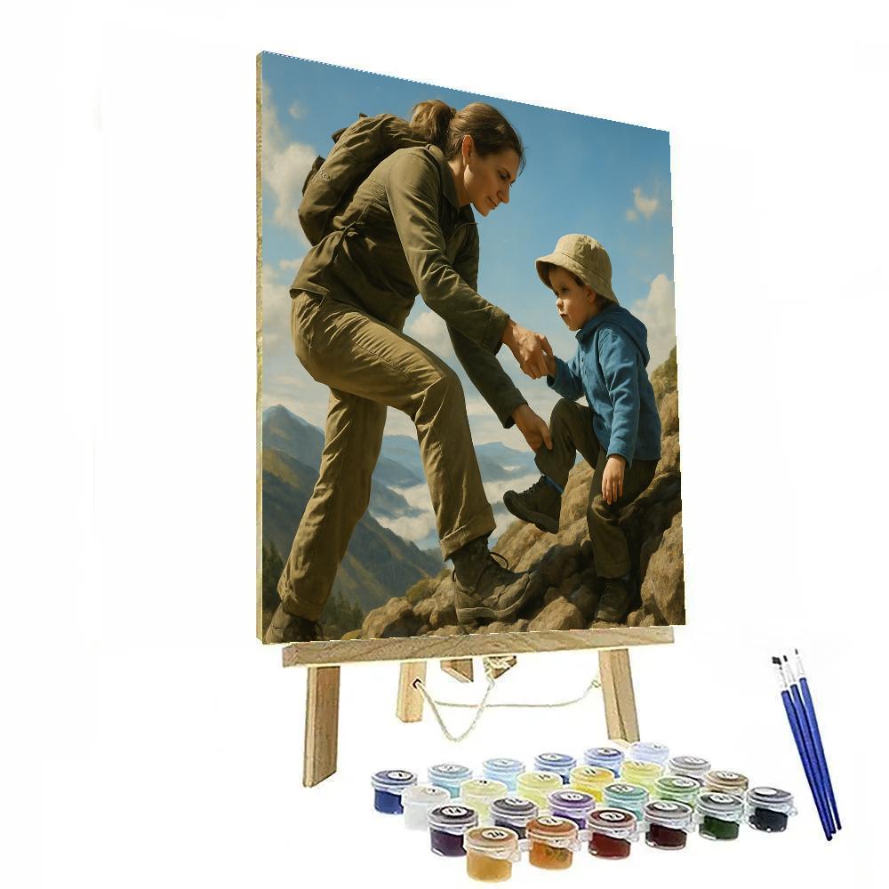 Mountain Trail Guidance Numbered painting kits