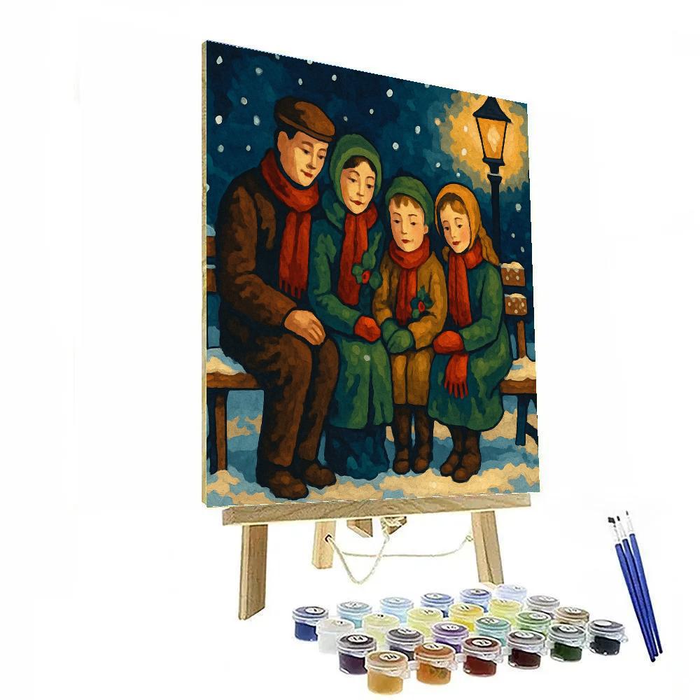 Park Bench Promises Number painting