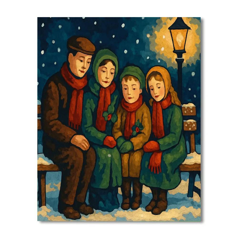 Park Bench Promises Number painting