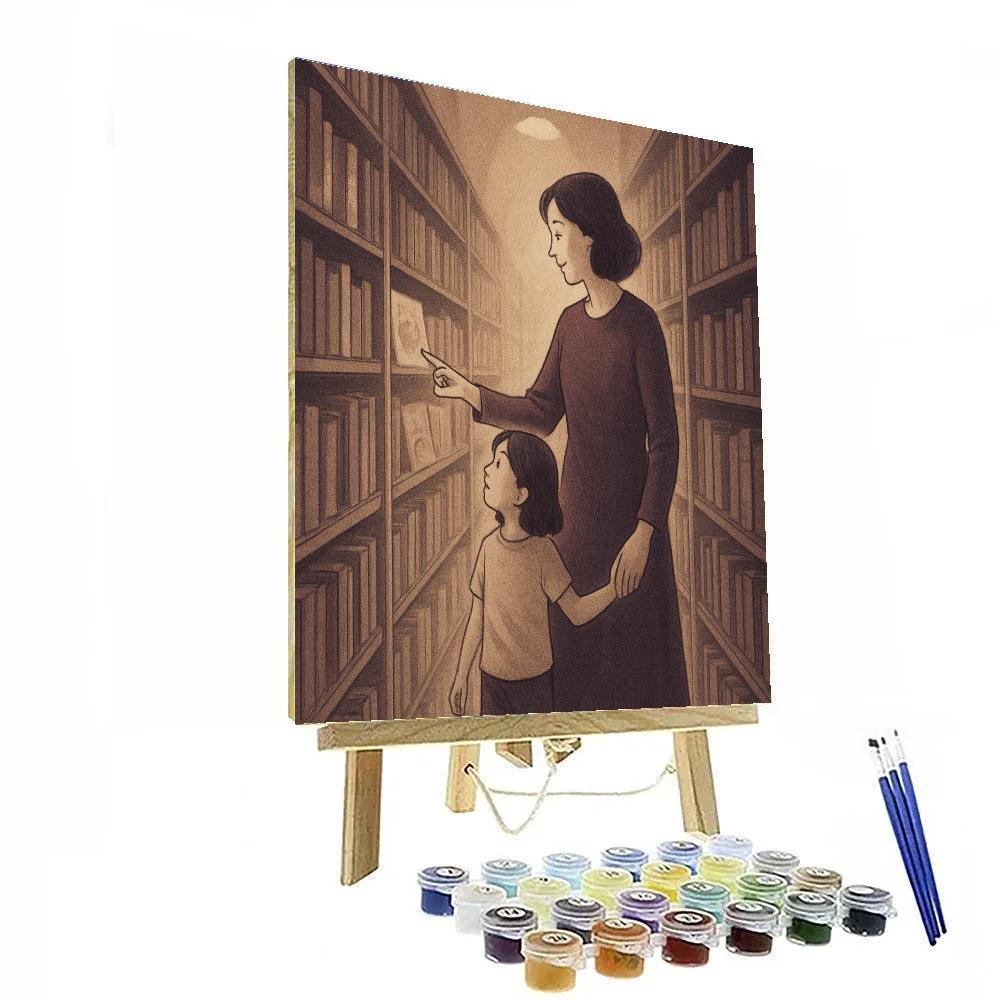 Library Whisper Walk paint by color