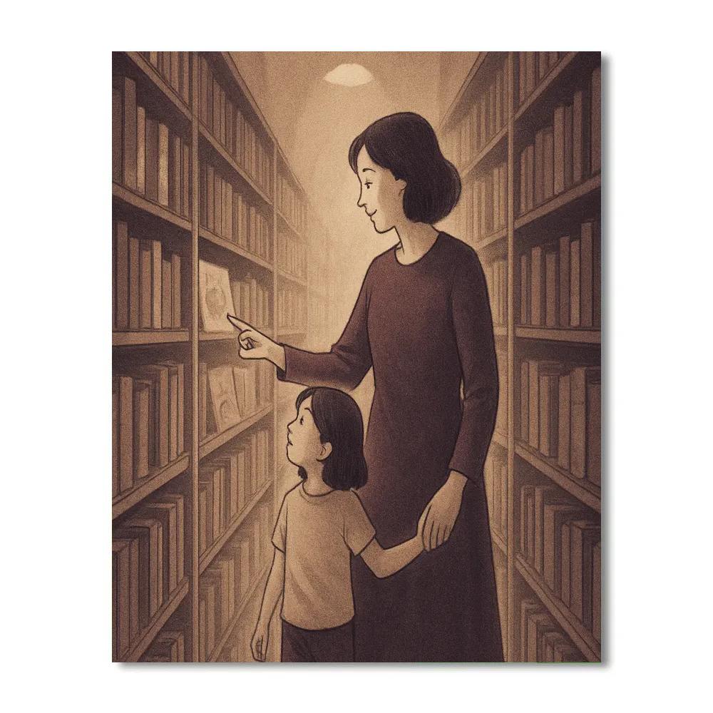 Library Whisper Walk paint by color