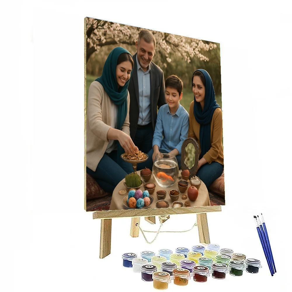 Nowruz Haft Seen Table Spring Street Paint by numbers art