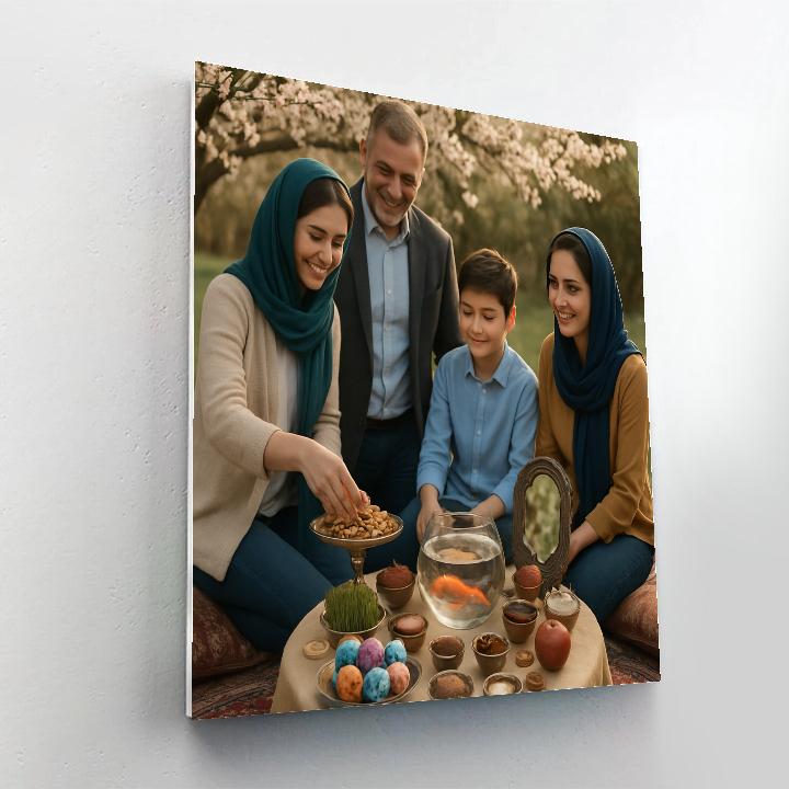 Nowruz Haft Seen Table Spring Street Paint by numbers art