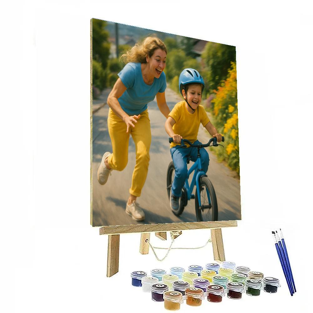 Bicycle Training Triumph paint by numbers