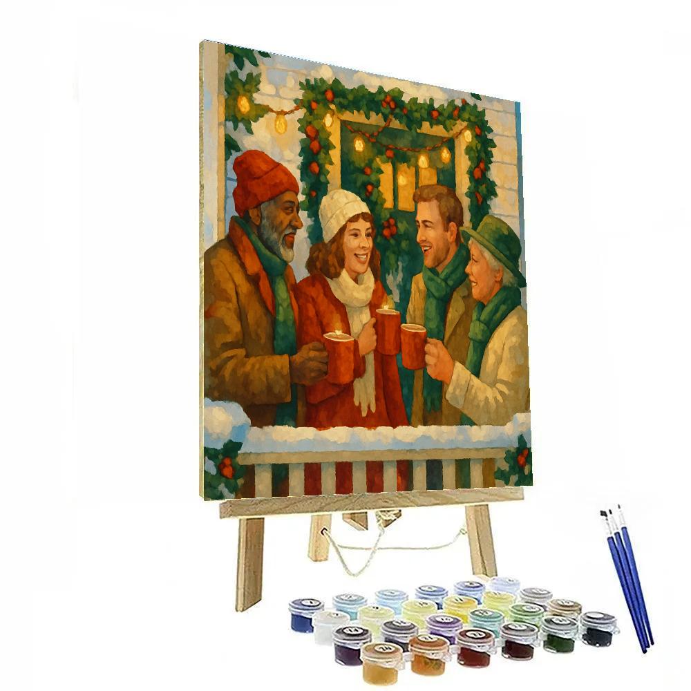 Midwinter Porch Party Paint by numbers kits
