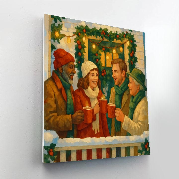Midwinter Porch Party Paint by numbers kits