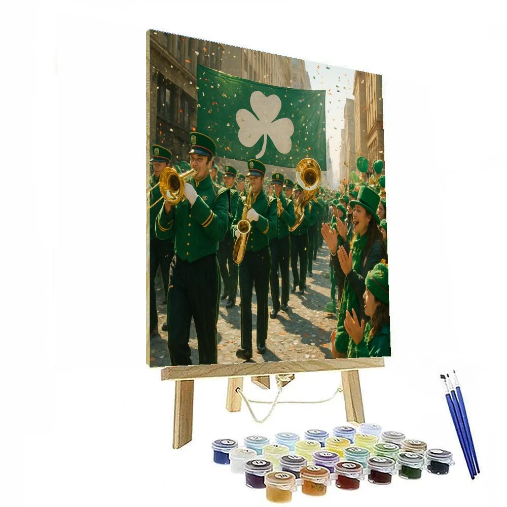 Saint Patricks Day Parade City Center Painting by numbers kit