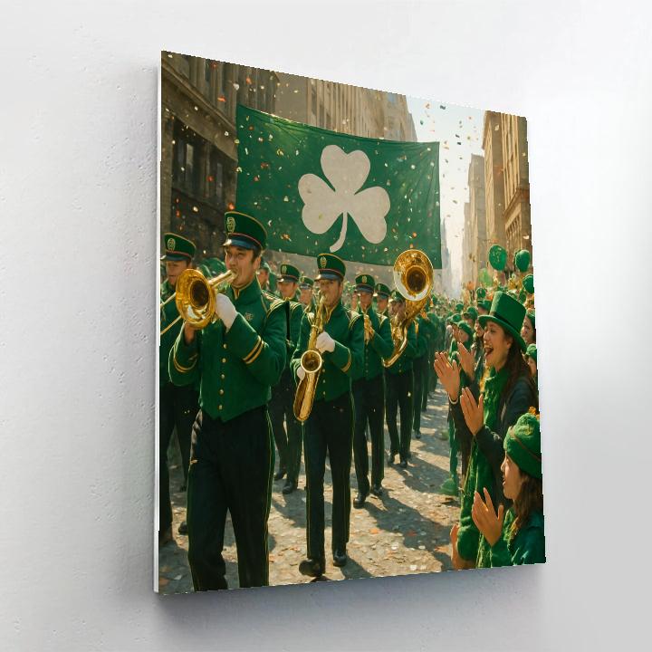 Saint Patricks Day Parade City Center Painting by numbers kit