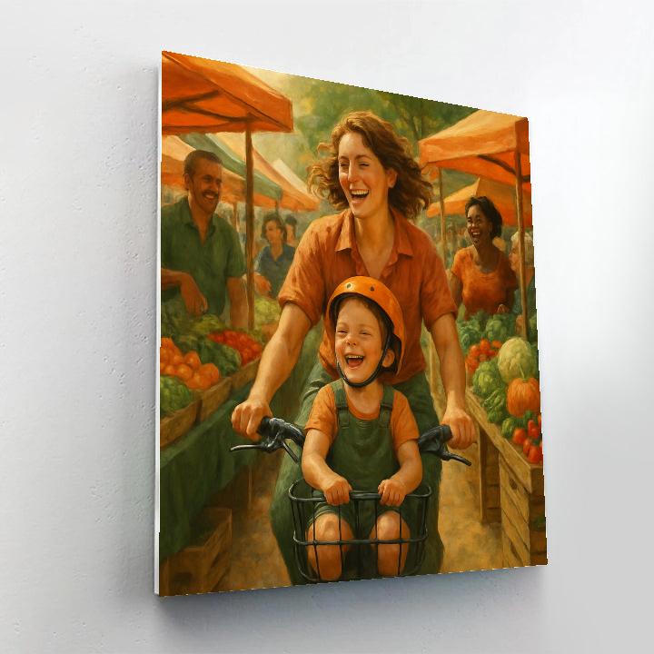 Bike Basket Market Run painting number kit