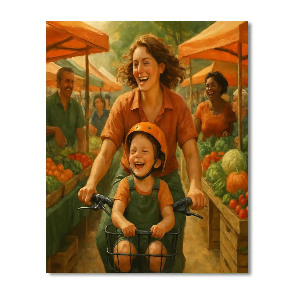 Bike Basket Market Run painting number kit