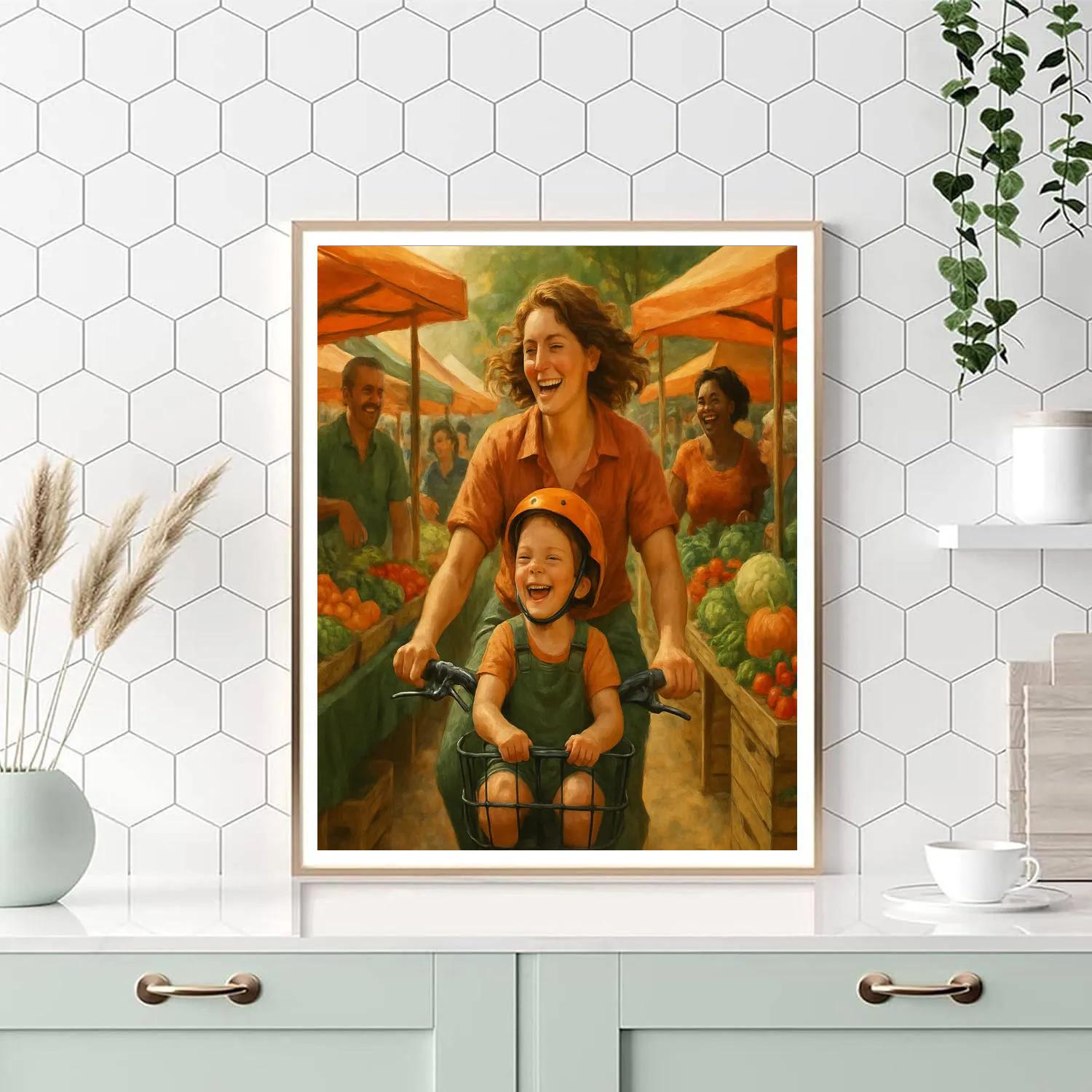 Bike Basket Market Run painting number kit