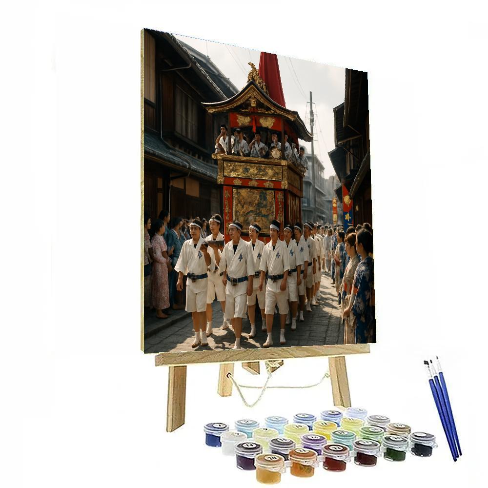 Gion Matsuri Festival Parade In Kyoto DIY paint by numbers