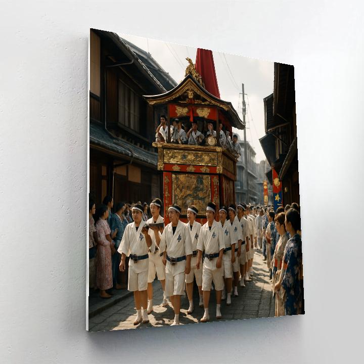 Gion Matsuri Festival Parade In Kyoto DIY paint by numbers