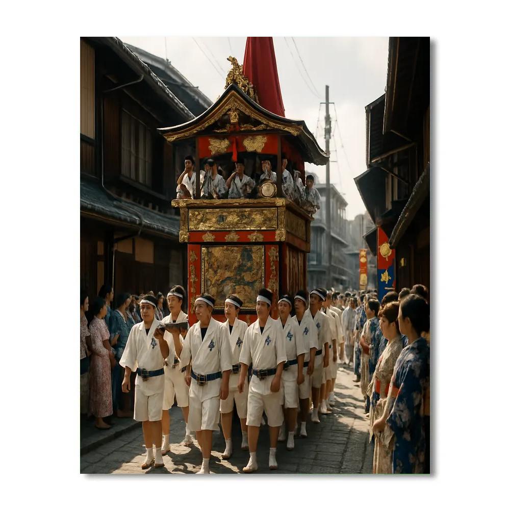 Gion Matsuri Festival Parade In Kyoto DIY paint by numbers