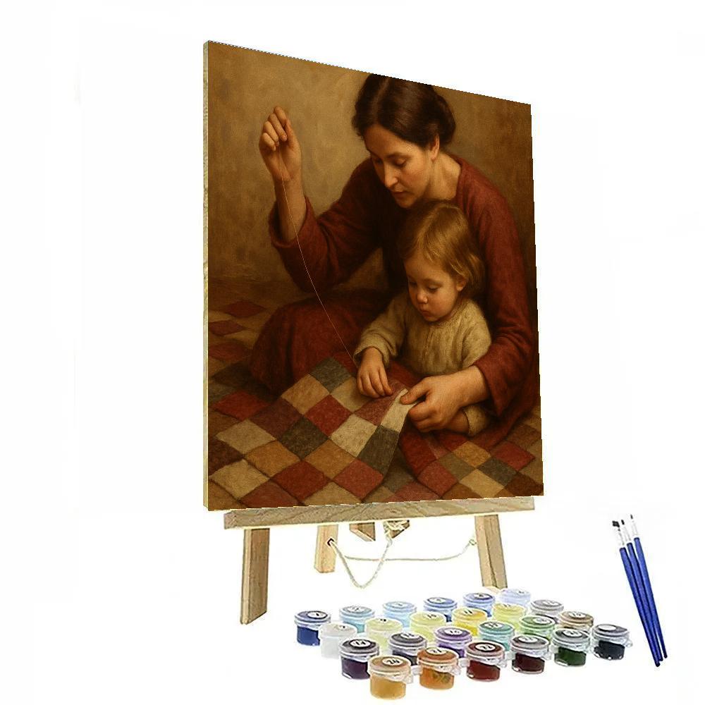 Patchwork Quilt Making DIY paint by numbers