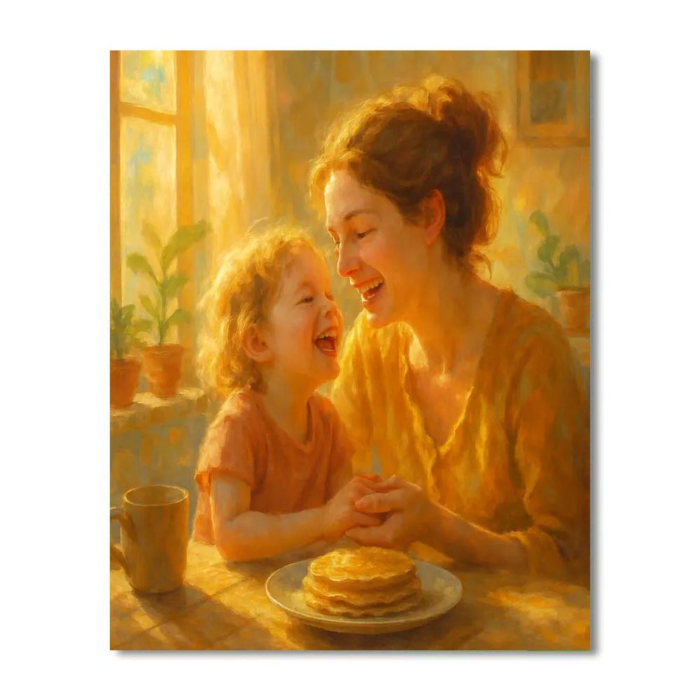 Morning Sunbeam And Laughter painting number kit