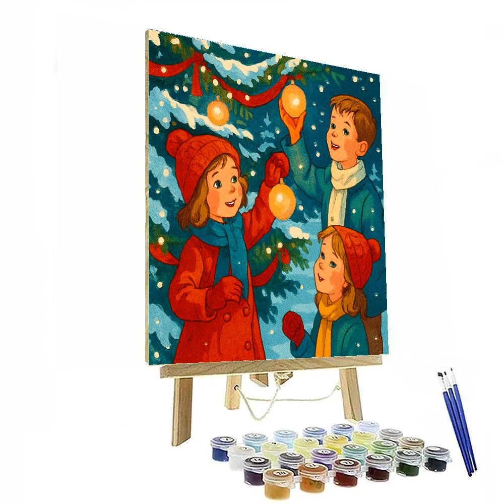 Midnight Ornament Magic painting number kit