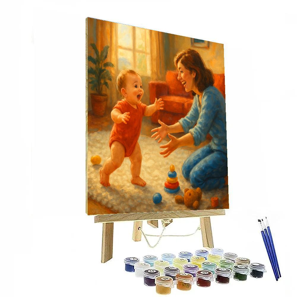 First Steps Into Her Arms Paint by numbers art