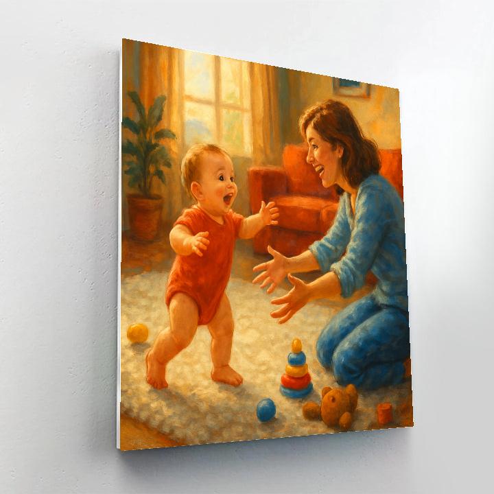 First Steps Into Her Arms Paint by numbers art