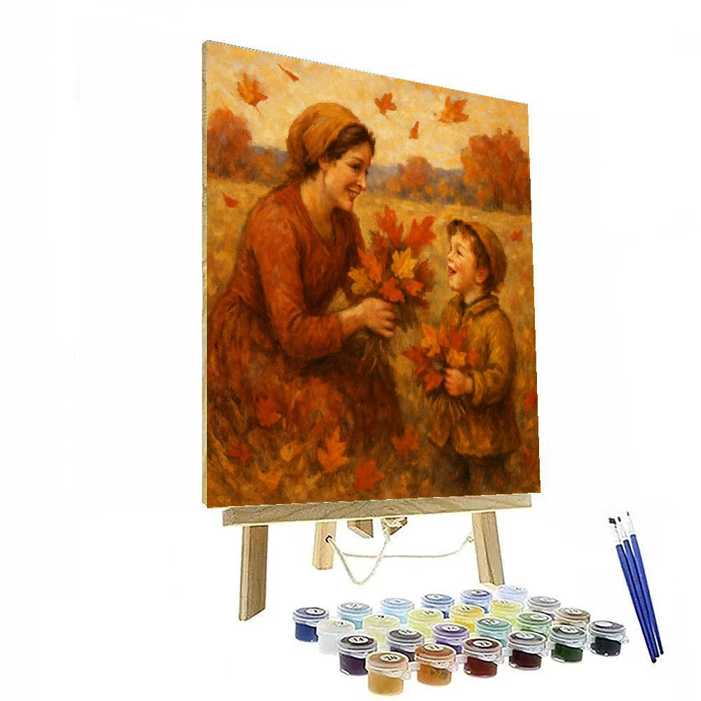 Harvest Of Love In Autumn Fields paint by numbers