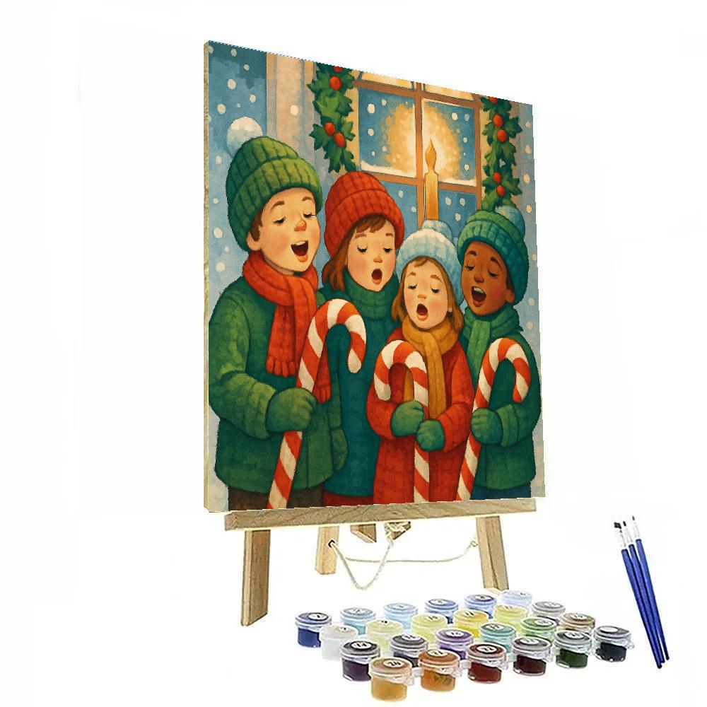 Candy Cane Chorus Number painting