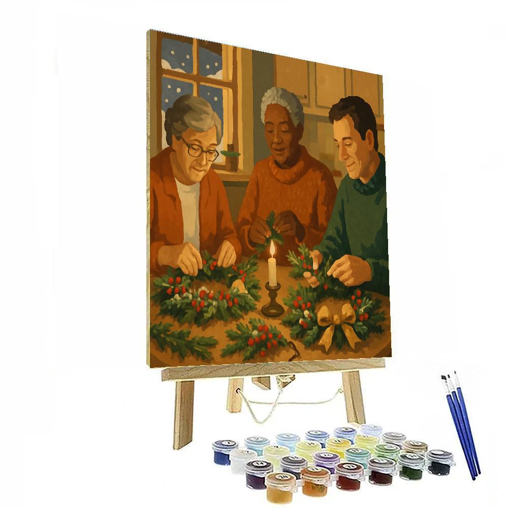 Wreath Makers Paint by numbers kits