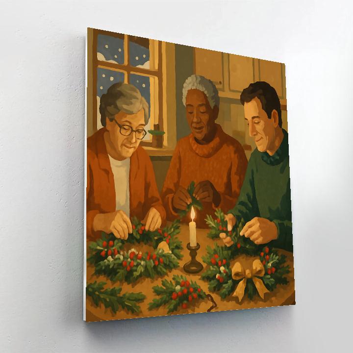 Wreath Makers Paint by numbers kits