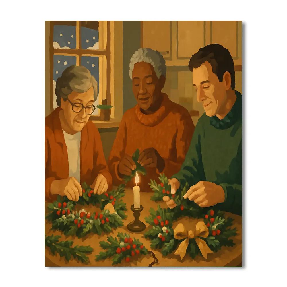 Wreath Makers Paint by numbers kits