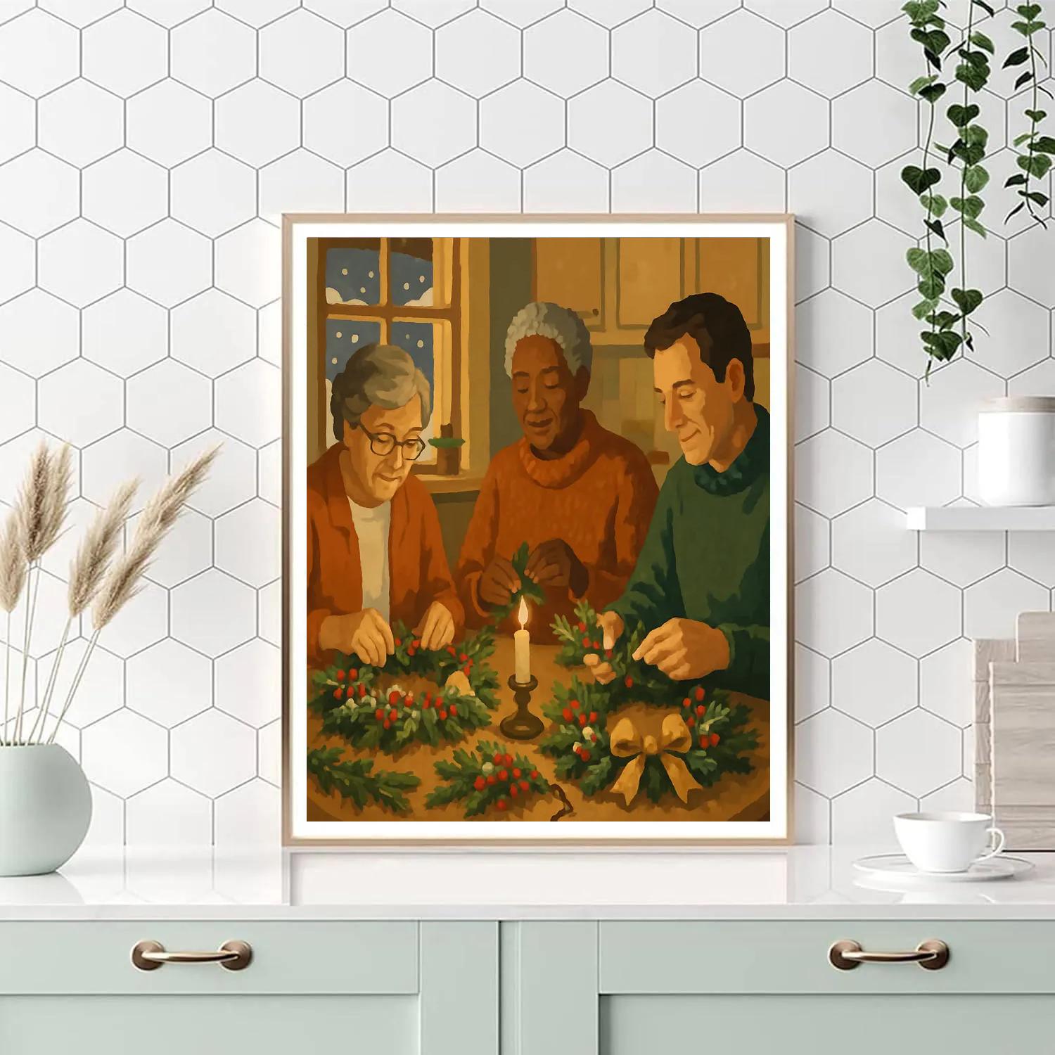 Wreath Makers Paint by numbers kits