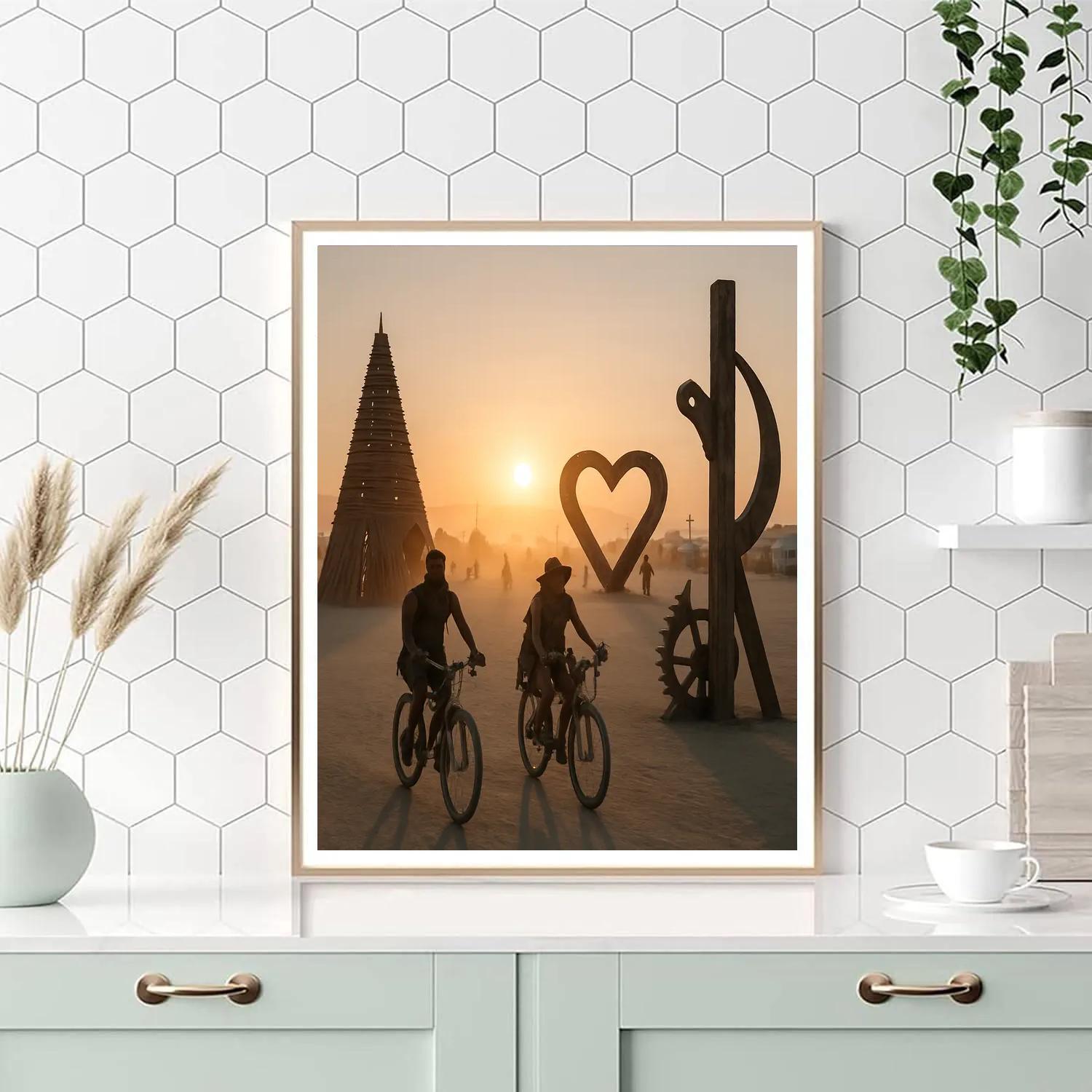 Burning Man Black Rock Desert Sunrise Paint by numbers kits