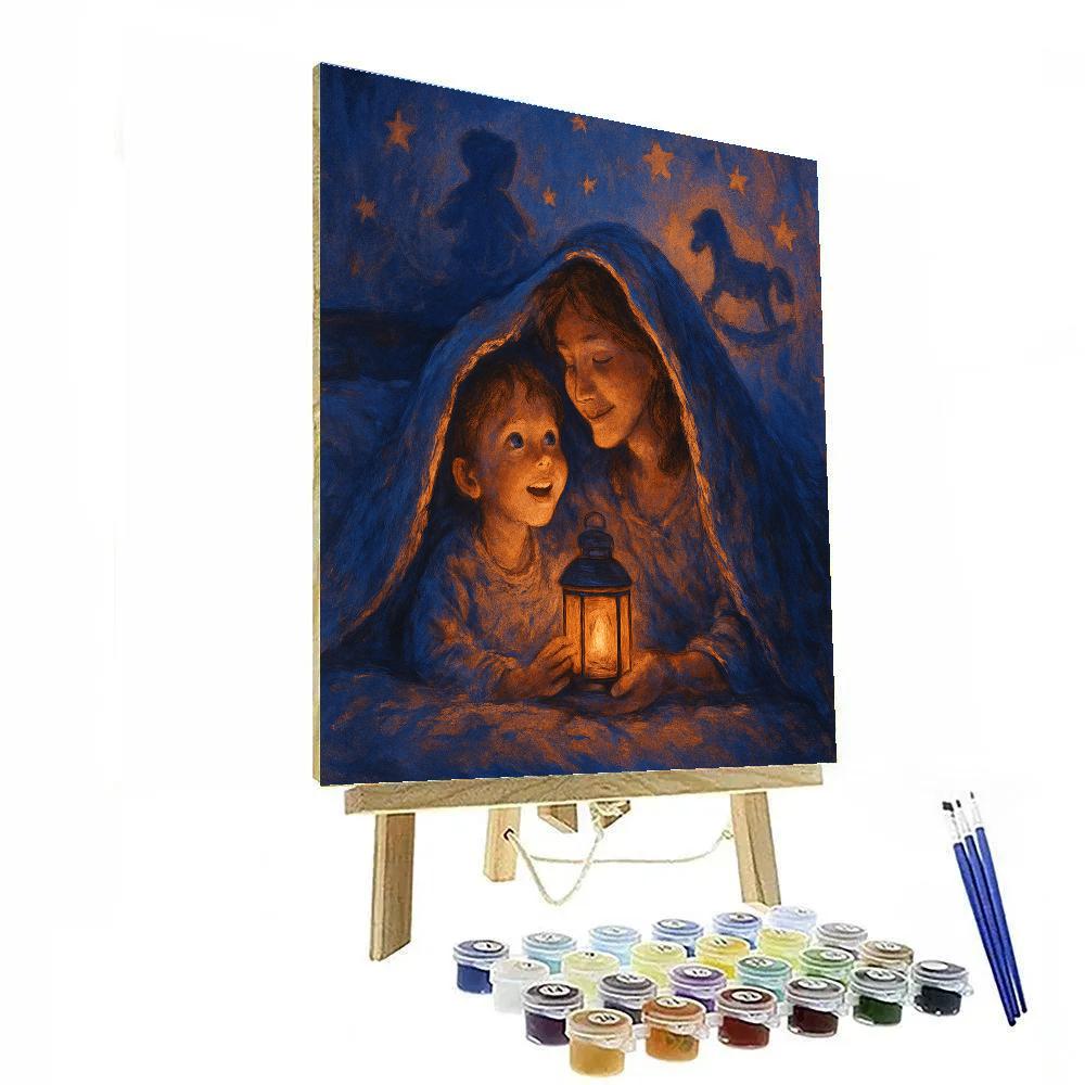 Bedtime Lantern Story Paint by numbers kits