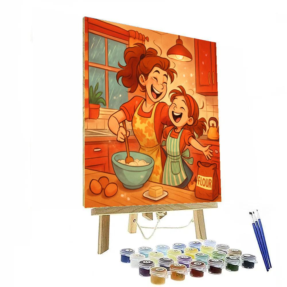 Kitchen Dance Duet painting number kit