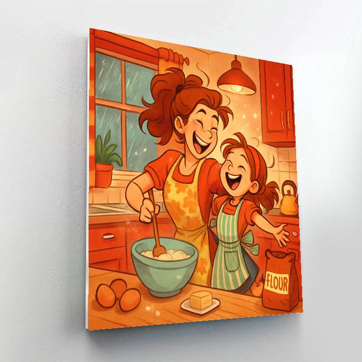 Kitchen Dance Duet painting number kit